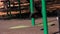 Empty Playground swing set