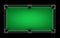 Empty pool table vector realistic detailed colorful illustration on black background