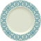 Empty porcelain clay plate with decorative frame