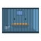 Empty prison room icon, cartoon style