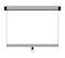 Empty Projection screen, Presentation board, blank white board for conference. Stand Banner Or Lightbox. Illustration Isolated On