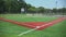 Empty public baseball diamond field