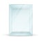 Empty rectangular glass POS POI Outdoor/Indoor