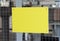 Empty rectangular yellow blank