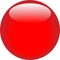 Empty red seal ribbon simple icon with copy space
