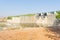 Empty reservoir or dam gates in north karnataka,India