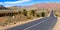 Empty road in the atlas mountains,morocco