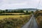 Empty road through The Burren in Ireland