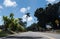 Empty road with  dead end sign in Hawi