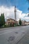 Empty road in front of Mosque in Ohrid