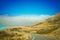 Empty road leading through scenic countryside, New Zealand