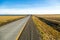 Empty road in the middle of Chilean Patagonia