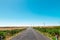 Empty road on a plateau on the island of Madeira