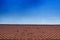 Empty roof top with blue sky background