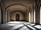 empty room in the church of san francisco, AI Generated