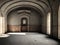 empty room in the church of san francisco, AI Generated