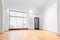 Empty room newly renovated - store / shop with wooden floor and