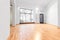 Empty room newly renovated - store / shop with wooden floor and