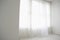 Empty Room with white curtain