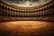 Empty round bullfight arena in Spain. Spanish bullring for traditional performance of bullfight