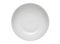 Empty round plate. Isolated dish on white background. Top view from above