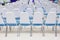 Empty row chairs in prepare seminar a meeting room, Select focus with shallow depth of field