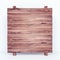 Empty rustic wooden board on white background