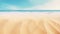 empty sand beach with ocean view waves background with copy space