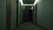 Empty scary corridor with dark light