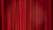 Empty scene with a red curtain and spotlights. Concert, show, performance abstract background. Red velvet curtain in theater or