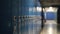 Empty School Hallway Lockers