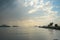 Empty sea pier at Rayong military beach