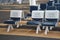 Empty seats at gate Priority Seating in airport