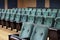 Empty seats in a theater auditorium