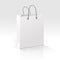 Empty Shopping Bag on White Background