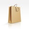 Empty Shopping Bag on White Background