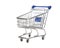 Empty shopping cart for sale isolated