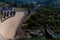 Empty side of the dam of Salamonde, GerÃªs