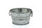 Empty silver bucket