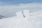 Empty ski lift pass in winter scene