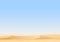 Empty sky desert dunes vector egyptian landscape background. Sand in nature illustration.