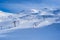 Empty slopes of French ski resort in the Pyrenees