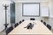 Empty small bright meeting room