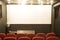 Empty small cinema auditorium