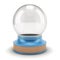 Empty Snow Globe on a blue base.