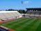 Empty soccer stadium