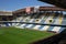 Empty soccer stadium in the city of La CoruÃ±a in Galicia north of Spain