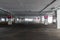 Empty space car park interior at afternoon.Indoor parking lot.interior of parking garage with car and vacant parking lot in parkin