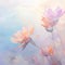 empty space flowers romantic soft mood for background, AIGENERATED