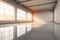 Empty space transformed by the gentle embrace of light in 3D rendering